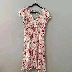 Bloomfield Floral Dress with Open/Tie Back Size Medium NEW NWT